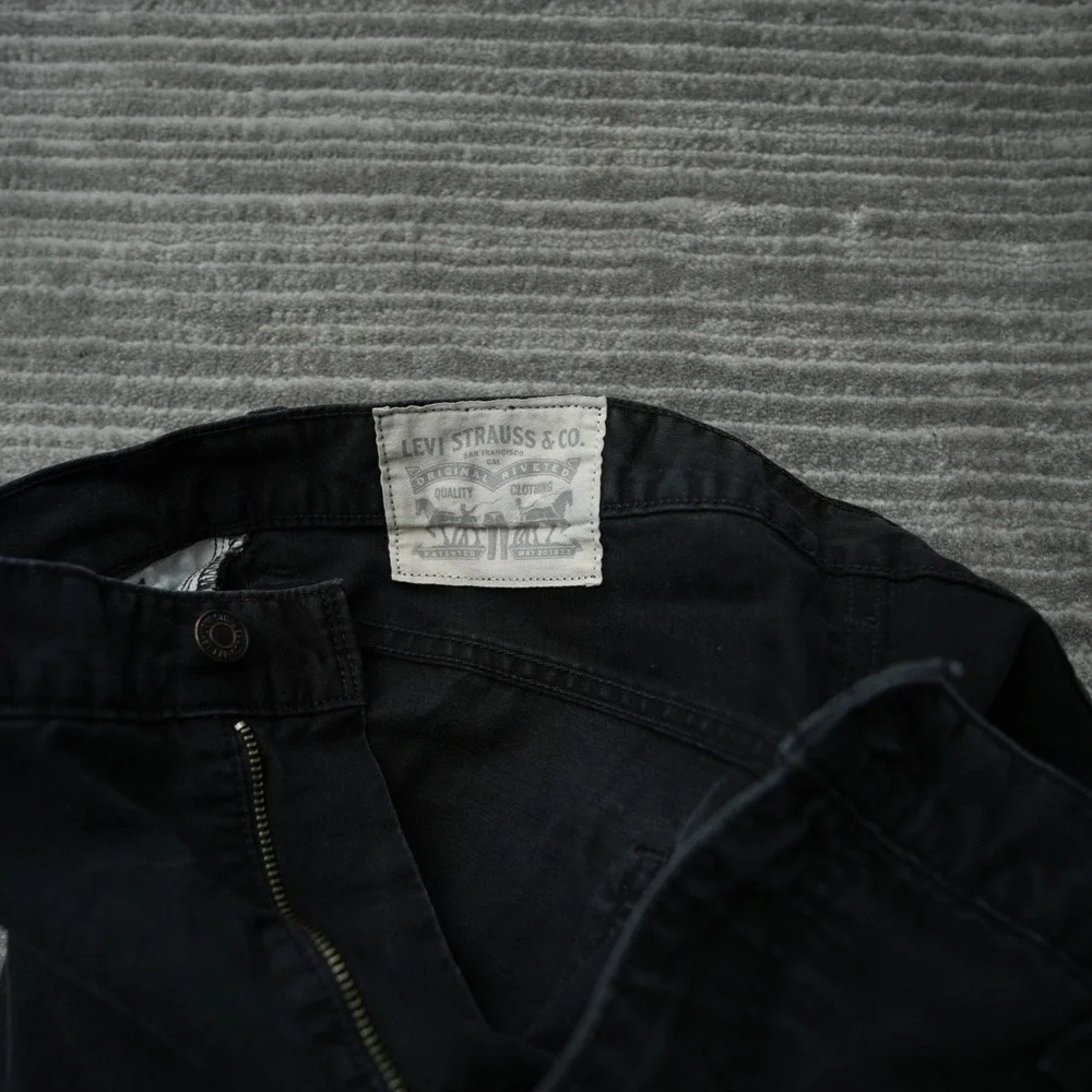 Levis Jeans‎ Men Pants Black White Tag 31 x 29.625